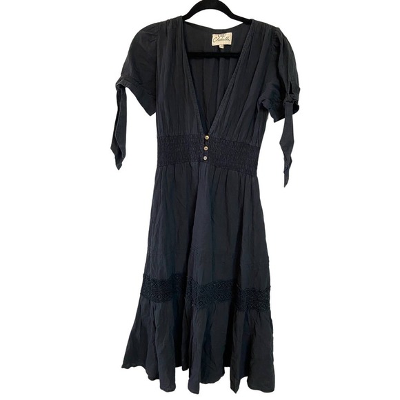 Cleobella Claire midi dress Black size XS - Picture 1 of 3